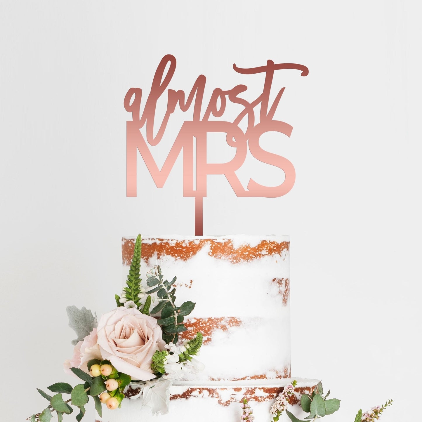Almost Mrs Bridal Shower Cake Topper - VividEditions