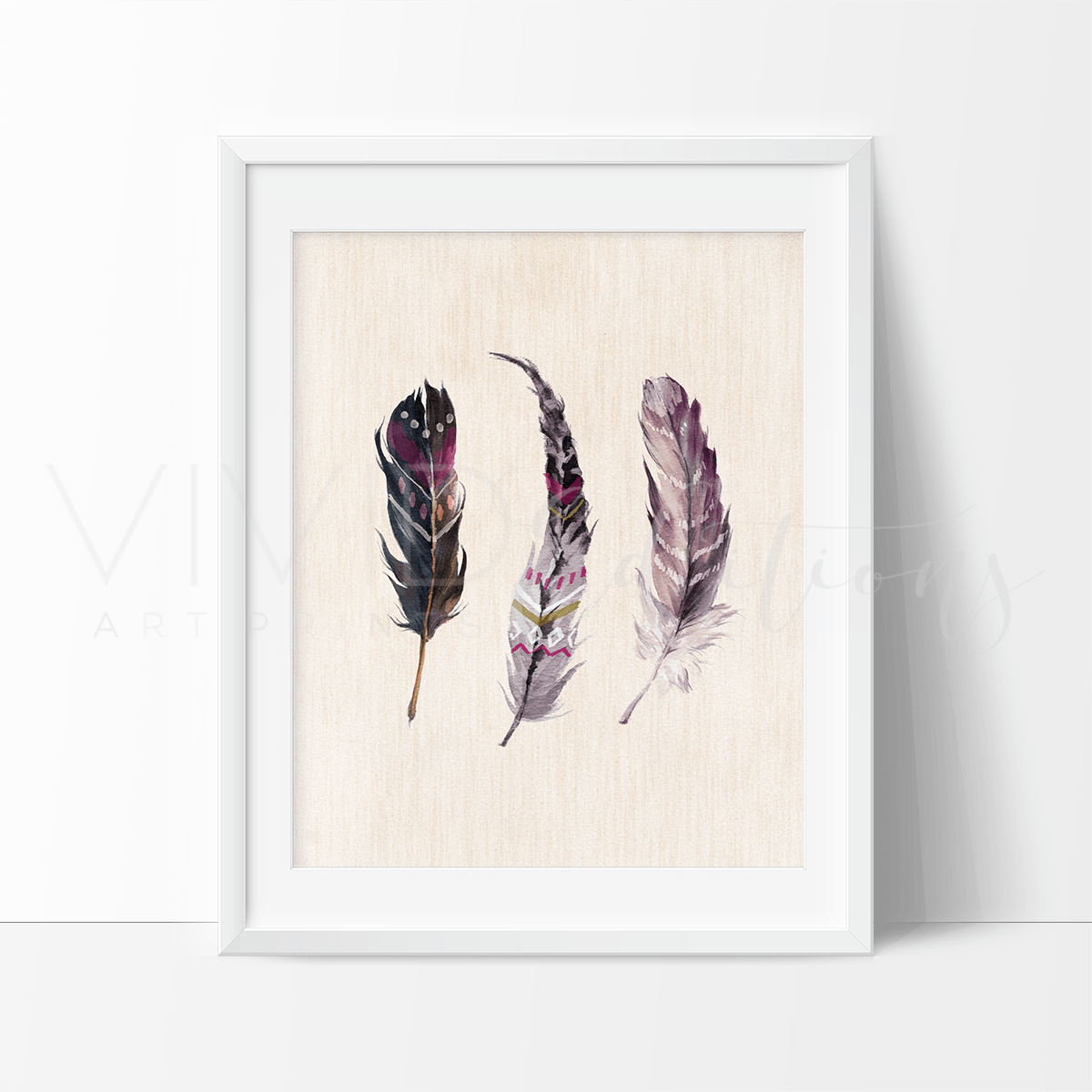 Boho Feathers Print - VividEditions