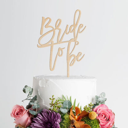 Bride To Be Engagement Cake Topper - VividEditions
