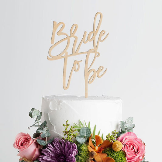 Bride To Be Engagement Cake Topper - VividEditions