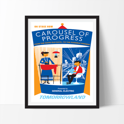 Carousel of Progress 1, Disneyland Poster Print - VividEditions