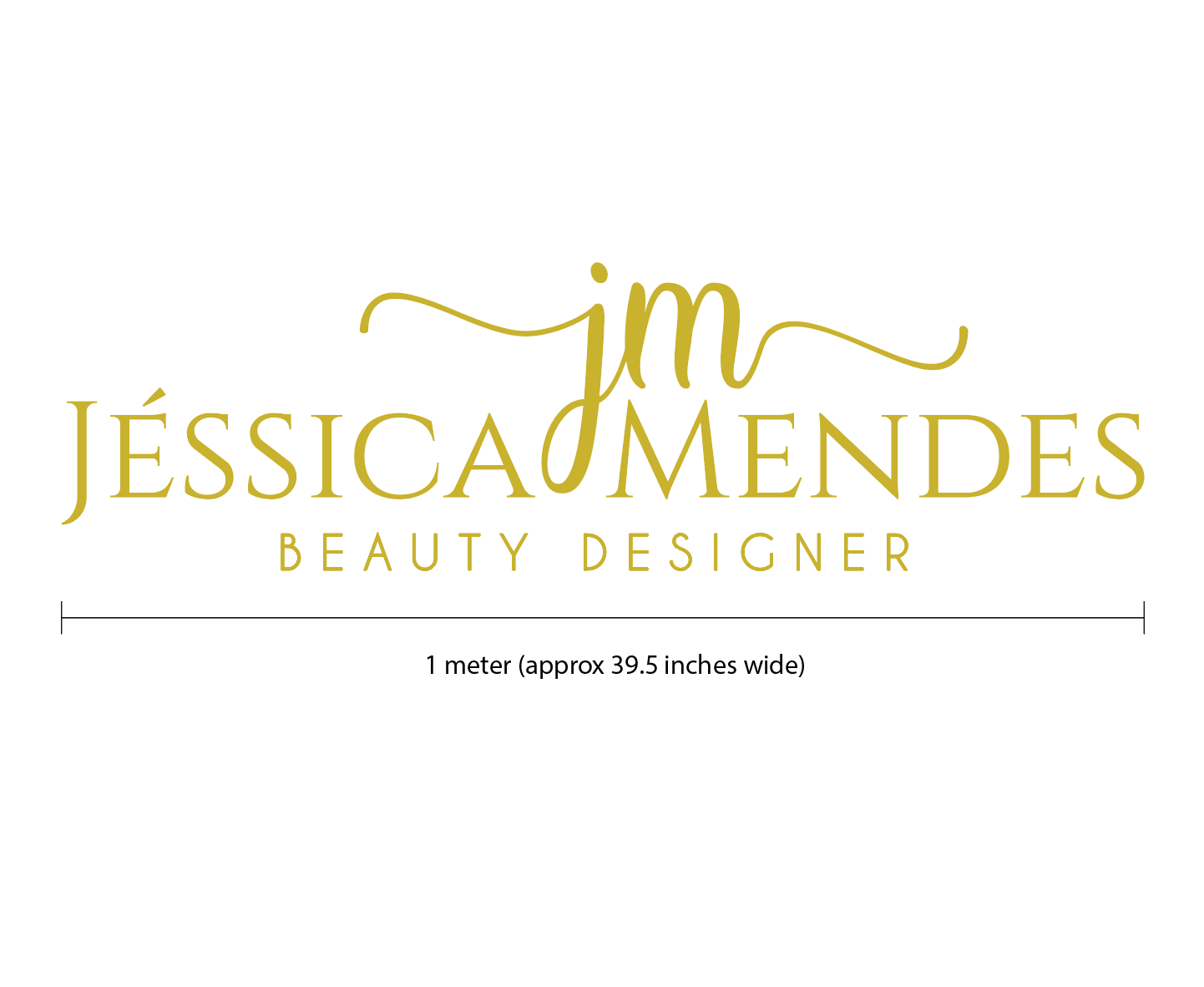 Custom Business Signage for Jessica Mendes Name Sign - VividEditions
