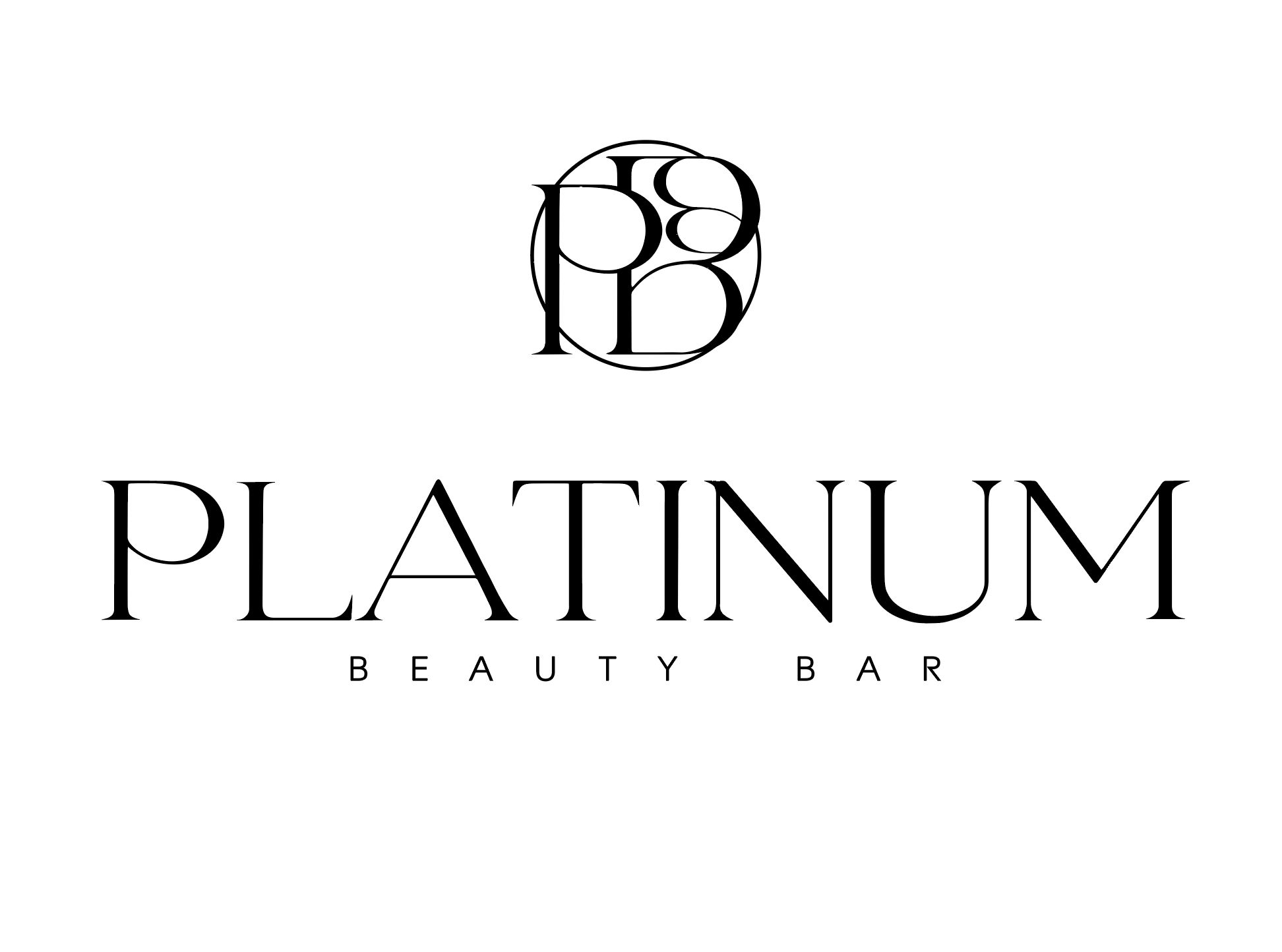Custom Business Signage for Platinum Beauty Bar Name Sign - VividEditions