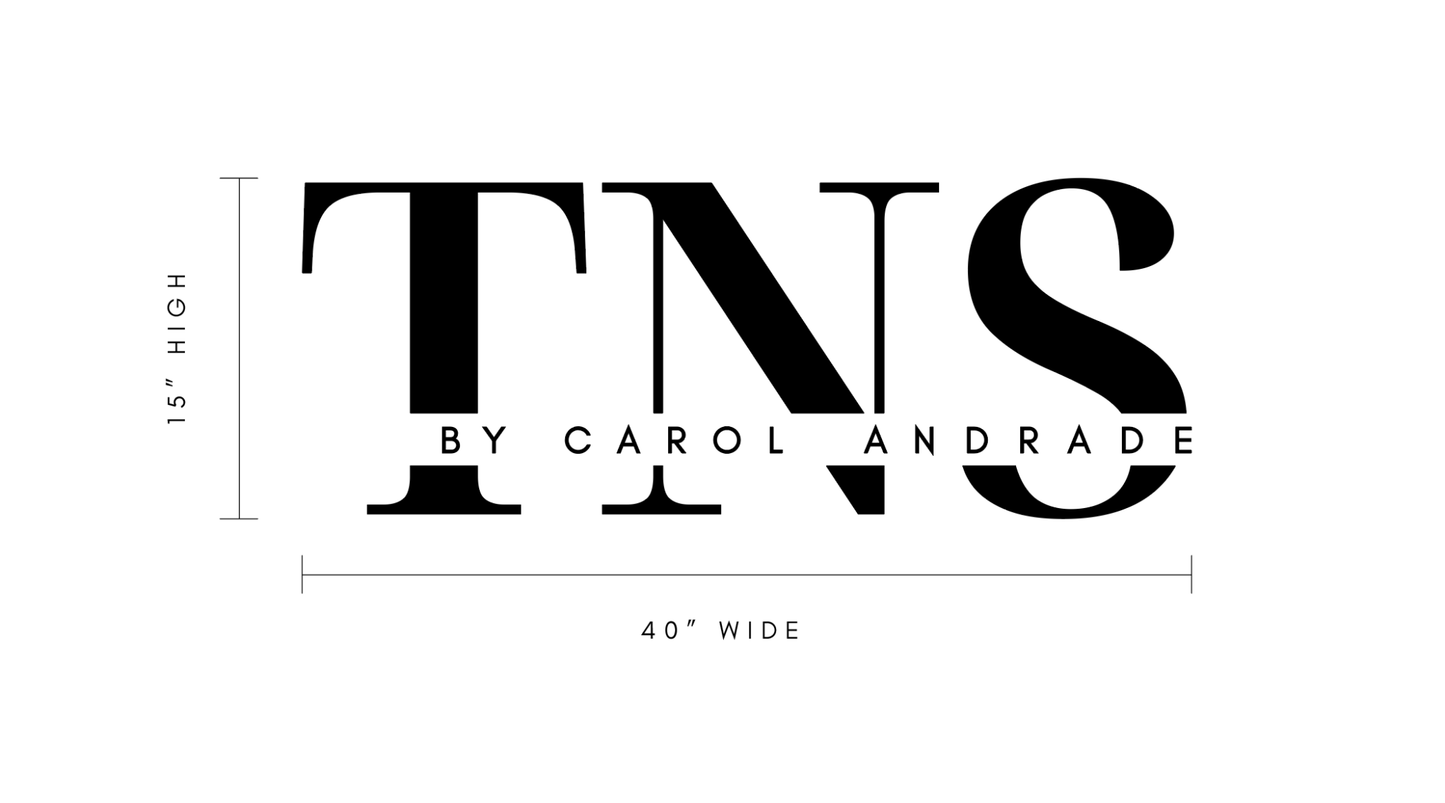 Custom Business Signage for TNS By Carol Andrade Name Sign - VividEditions