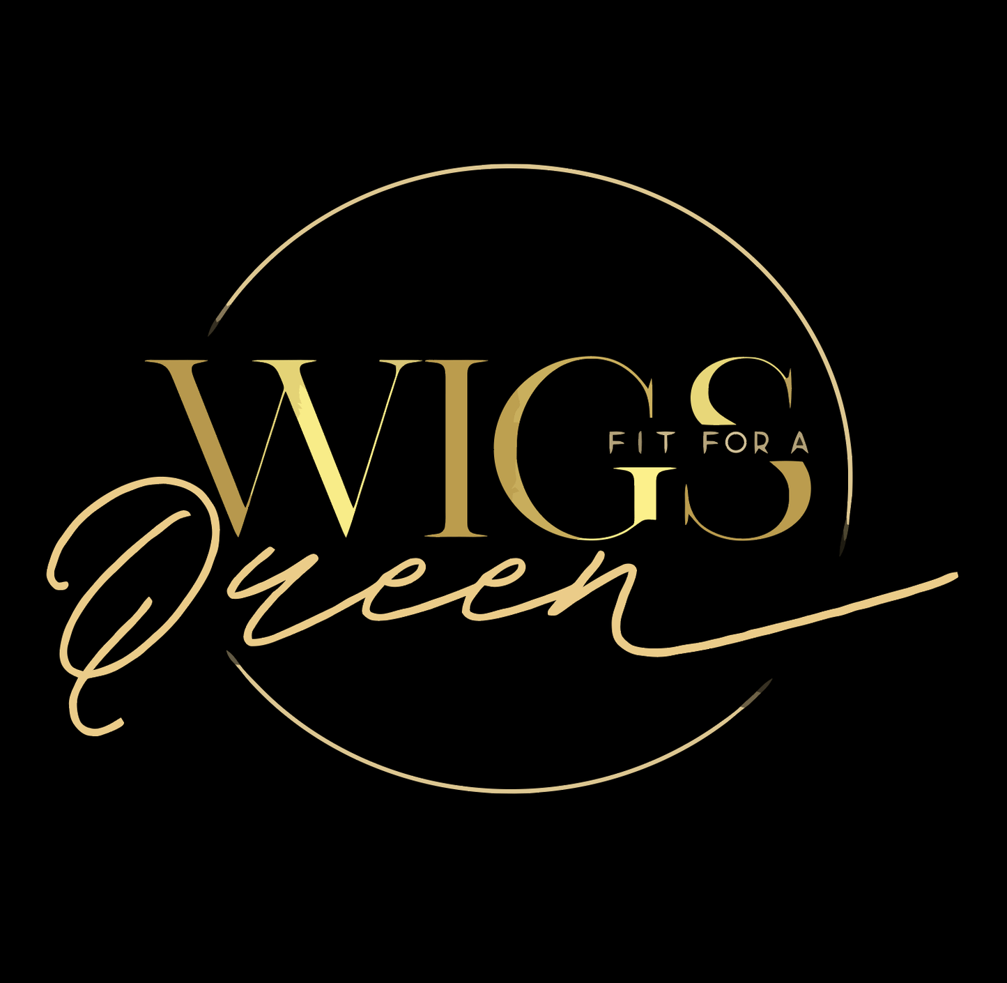 Custom Business Signage for Wigs Fit For A Queen Name Sign - VividEditions
