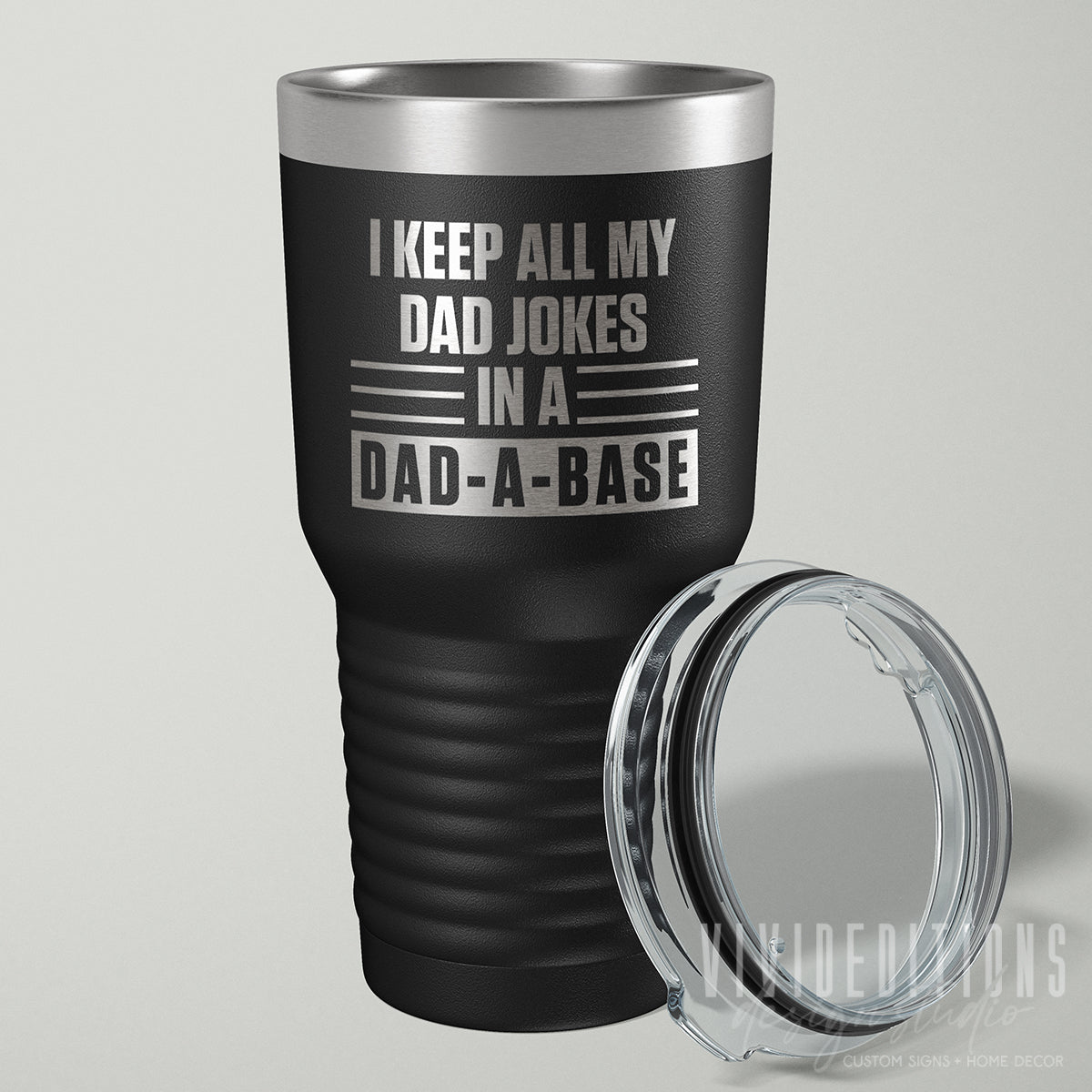 Dad A Base Jokes Laser Engraved Father's Day Tumbler - 30oz (16 colors) Tumblers - VividEditions