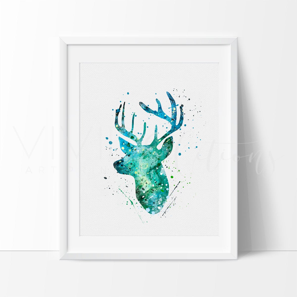 Deer Stag Head 2 Print - VividEditions