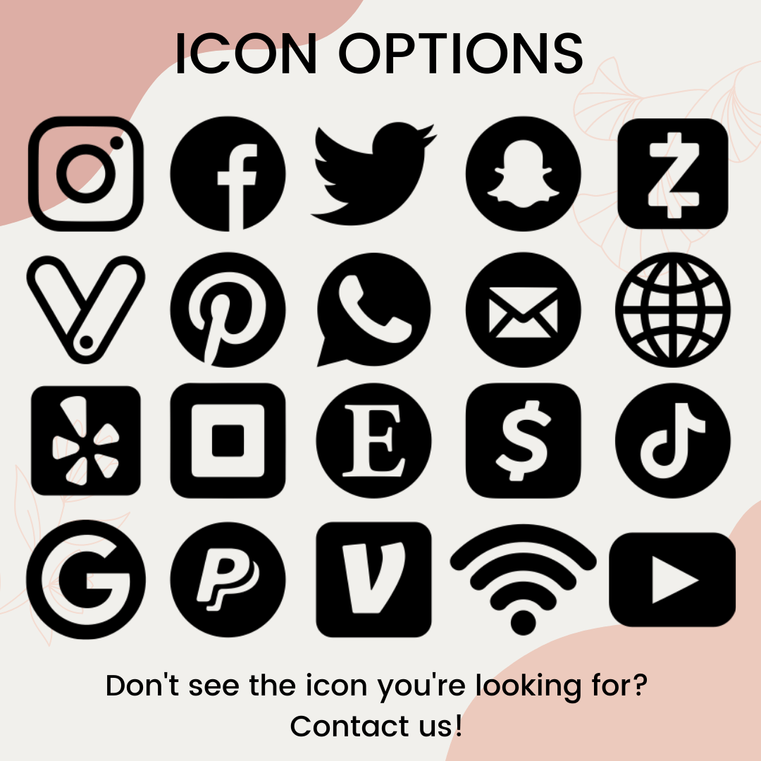 Double QR Code Business Social Media Sign - VividEditions