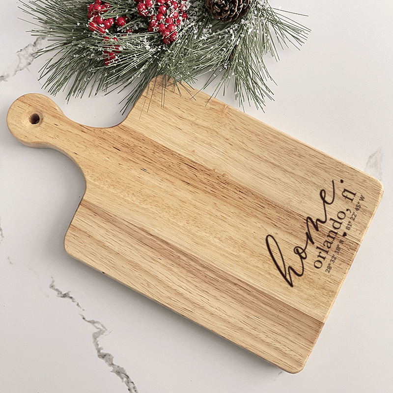 Engraved Wood Charcuterie Board (7 design options) - VividEditions