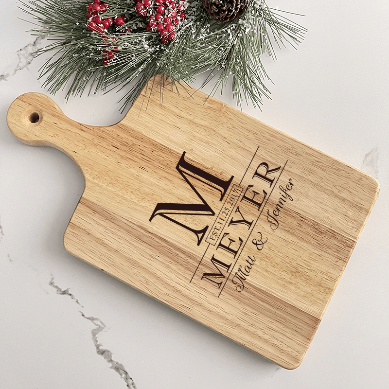 Engraved Wood Charcuterie Board (7 design options) - VividEditions