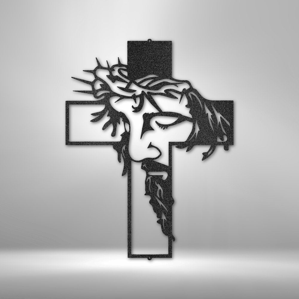 Faith Christ Cross - Metal Sign Steel Sign - VividEditions