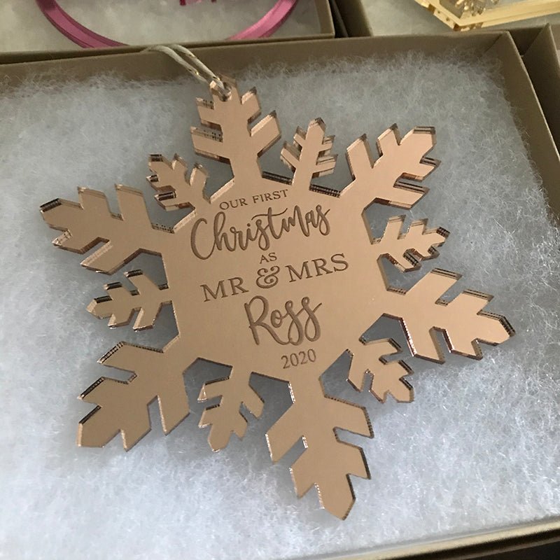 Mini Snowflake Ornaments From Nestled Pines Gift Box Set of 15 . All New  Designs 