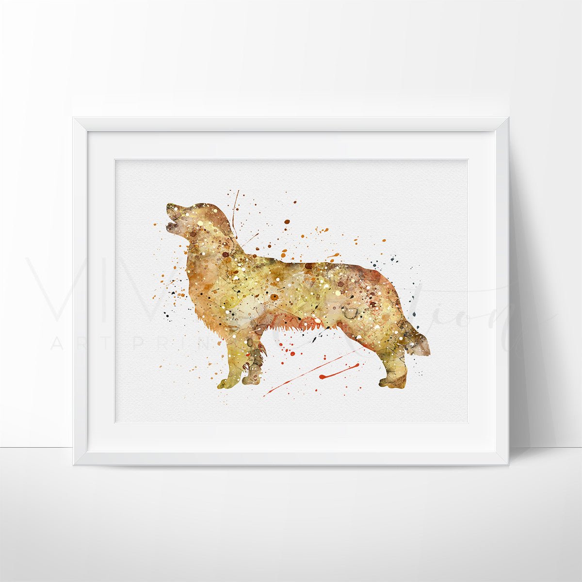 Golden Retriever Dog 2 Print - VividEditions