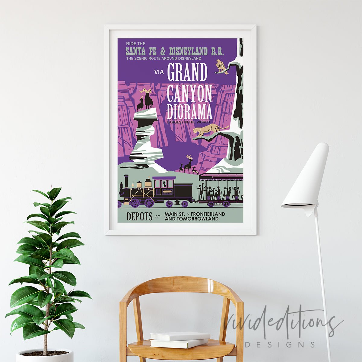 Grand Canyon Diorama, Disneyland Poster Print - VividEditions