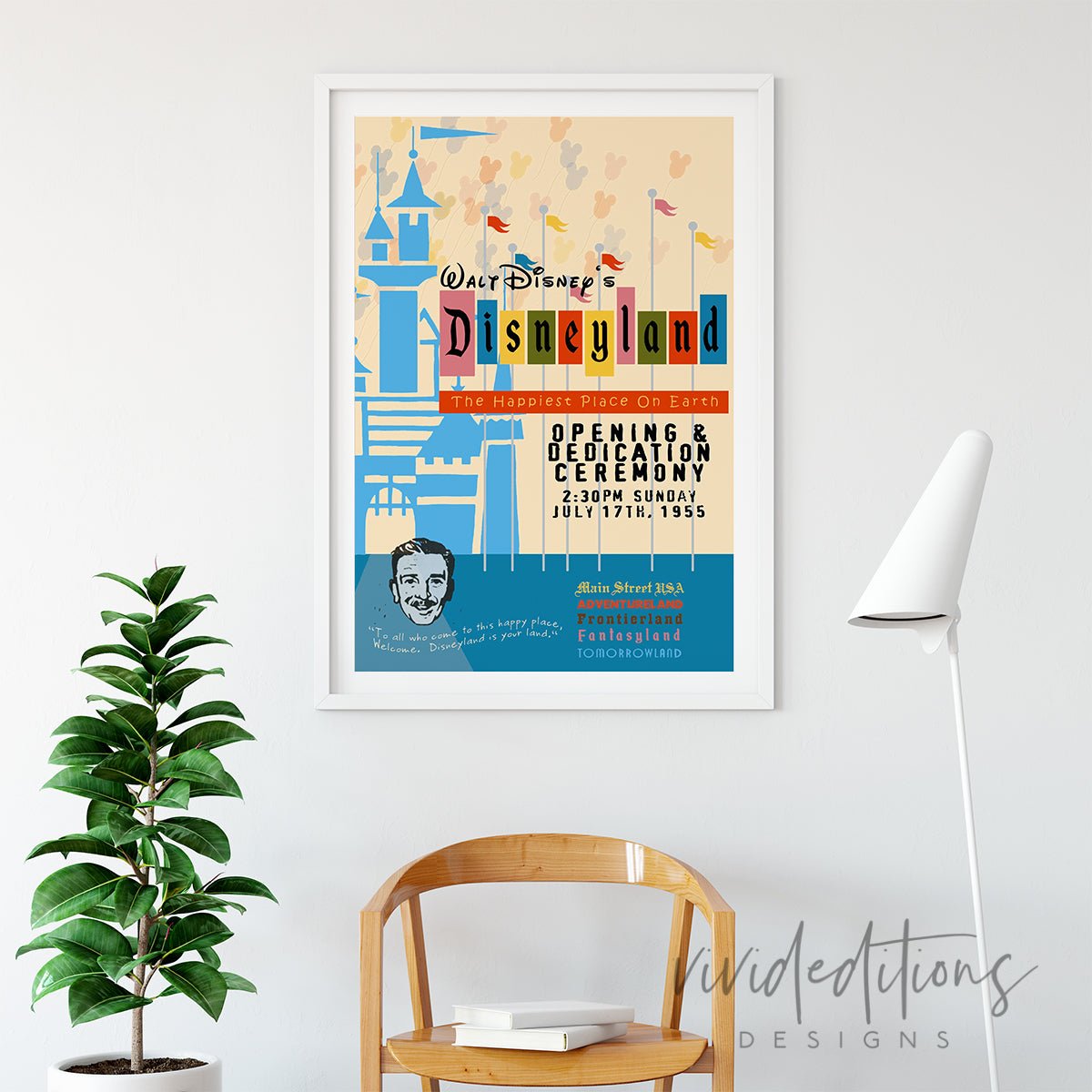 Happiest Place on Earth, Disneyland Poster Print - VividEditions