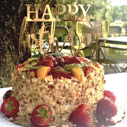 “Happy Birthday” Cake Topper - VividEditions