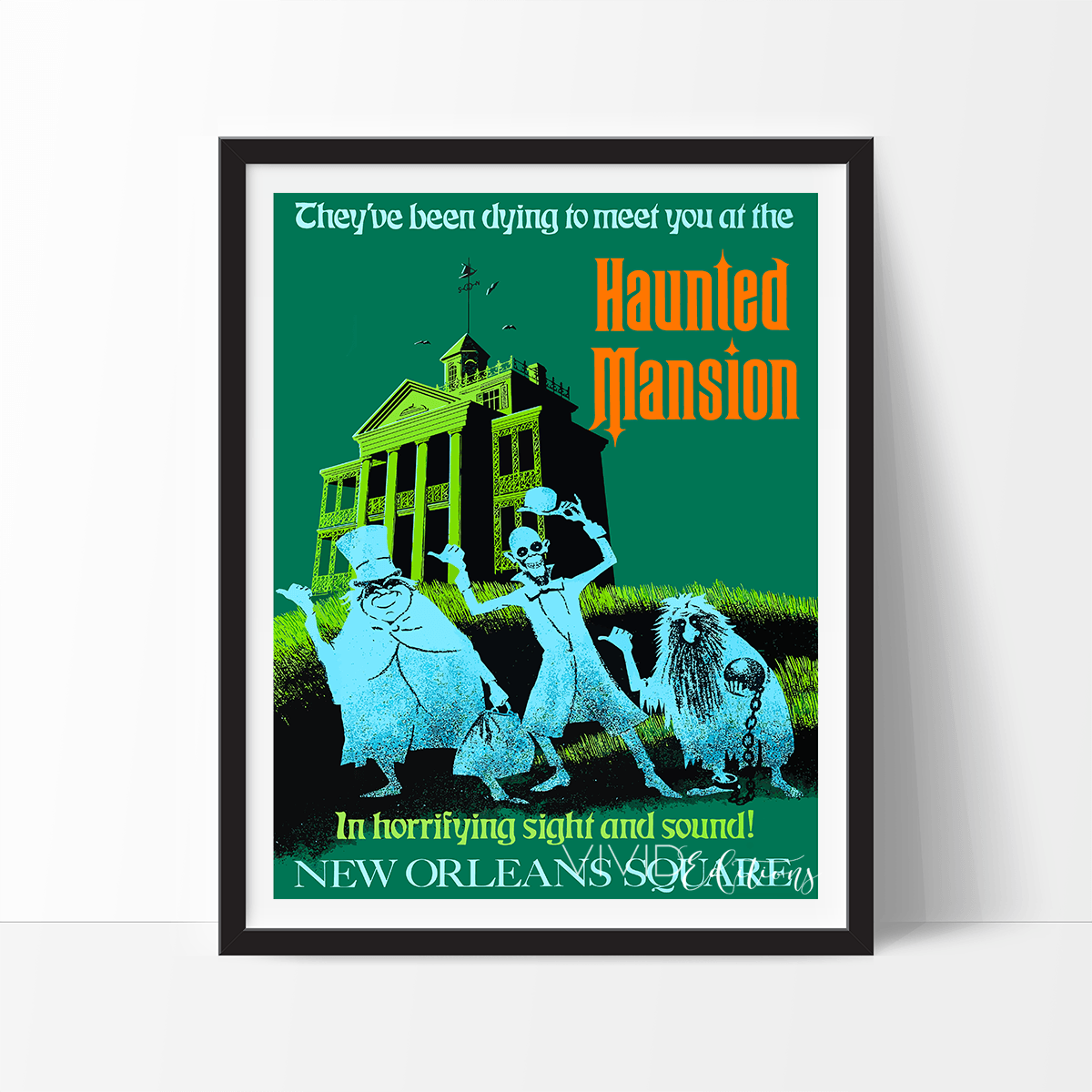 Haunted Mansion, Disneyland Poster Print - VividEditions