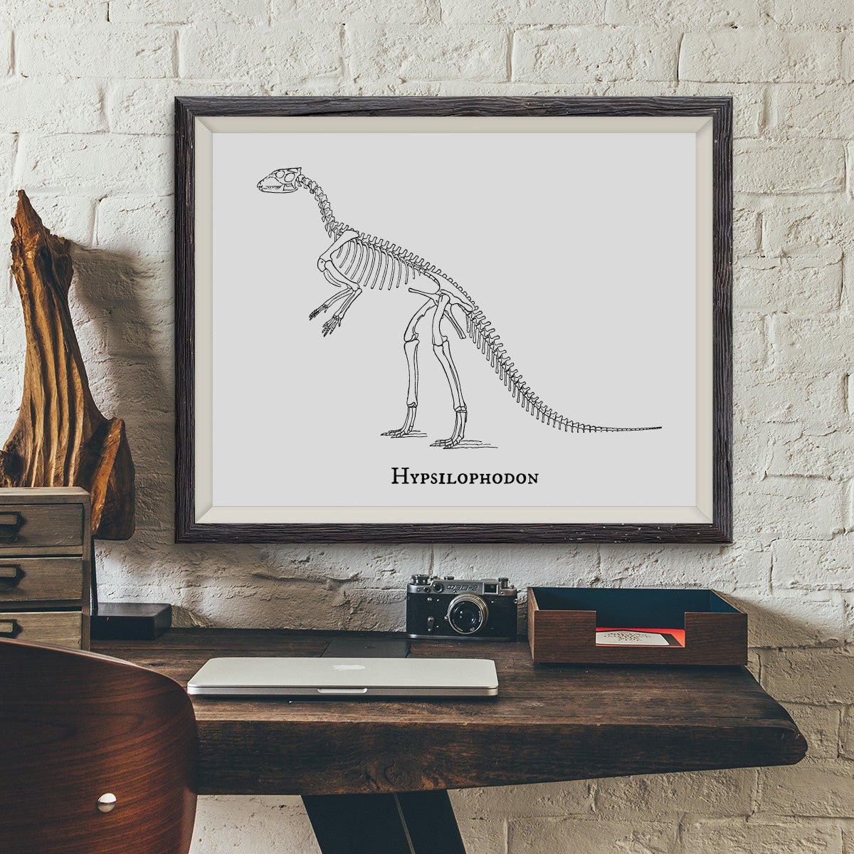 Hypsilophodon Vintage Dinosaur Illustration - VividEditions