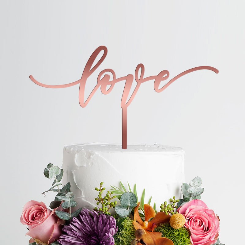 Love Wedding / Engagement Cake Topper - VividEditions