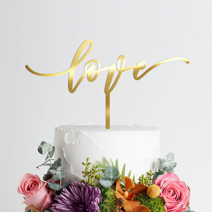 Love Wedding / Engagement Cake Topper - VividEditions