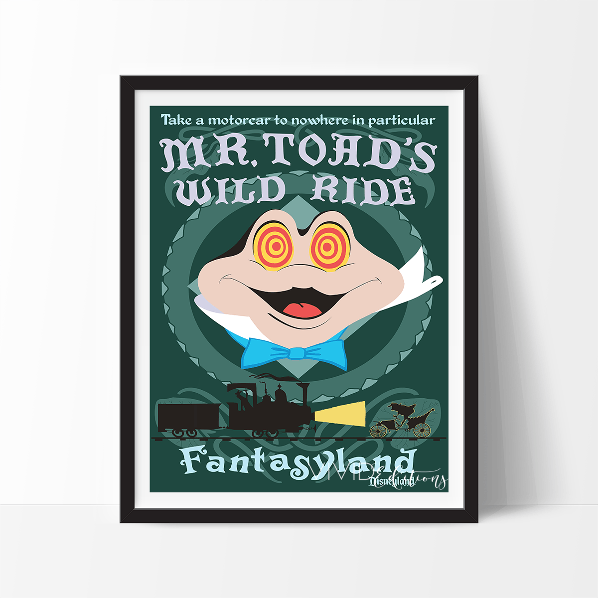 Mr. Toad, Disneyland Poster Print - VividEditions