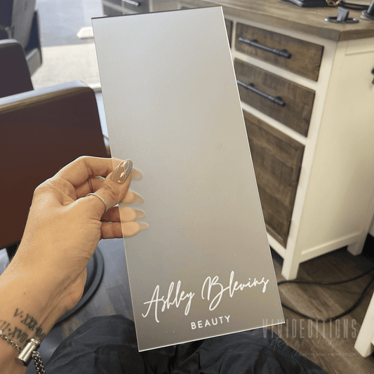 Personalized Acrylic Balayage Foil Board, Custom Engraved (3 sizes) Name Sign - VividEditions