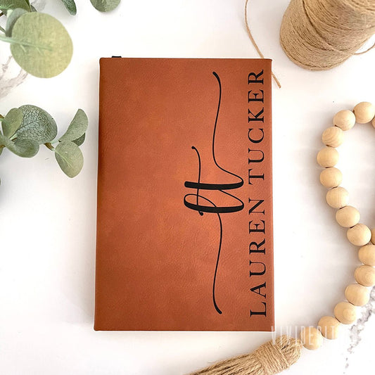 Personalized Engraved Leather Journal (11 designs) - VividEditions