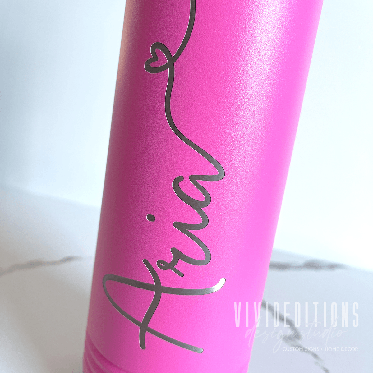 Personalized Engraved Water Bottle - 20oz (16 colors) Tumblers - VividEditions