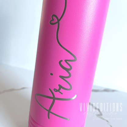Personalized Engraved Water Bottle - 20oz (16 colors) Tumblers - VividEditions