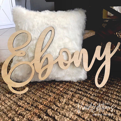 Personalized Name Sign, Premium Birch Wood - VividEditions