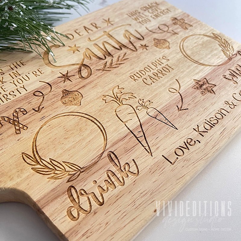 Personalized Santa Cookie Tray Board - VividEditions