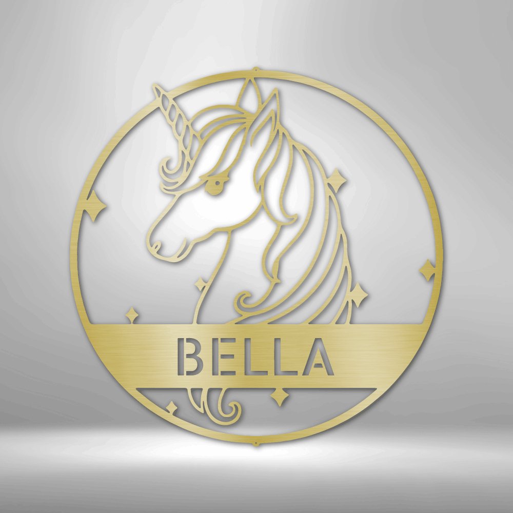 Personalized Unicorn - Metal Sign Steel Sign - VividEditions