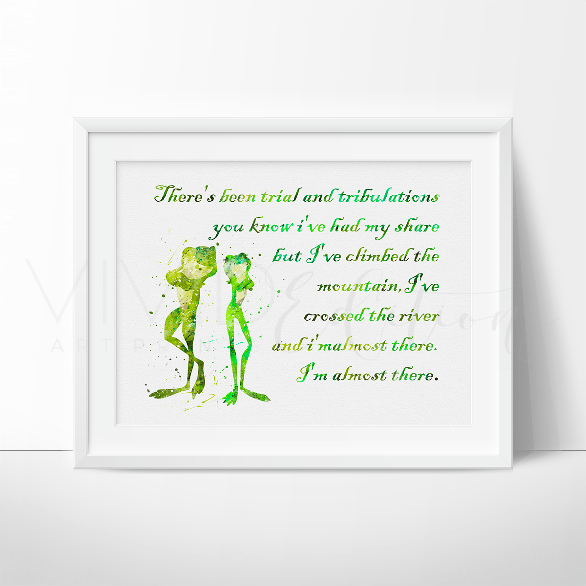 Princess and the Frog Quote Print - VividEditions