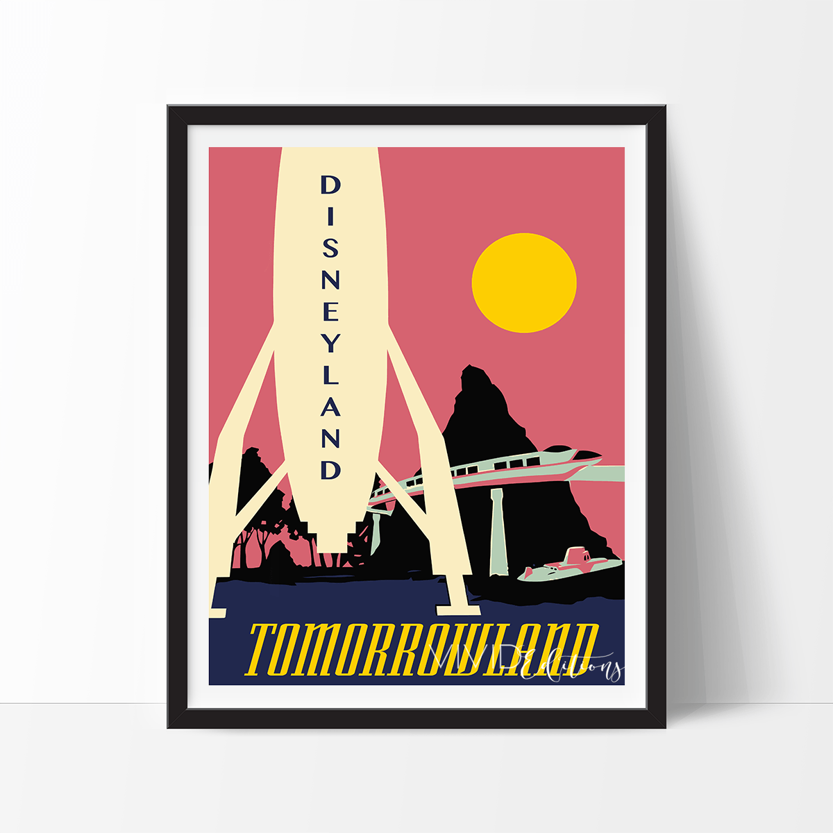 Rocket, Disneyland Poster Print - VividEditions