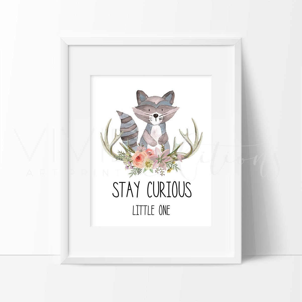 Stay Curious Little One Watercolor Art Print Print - VividEditions