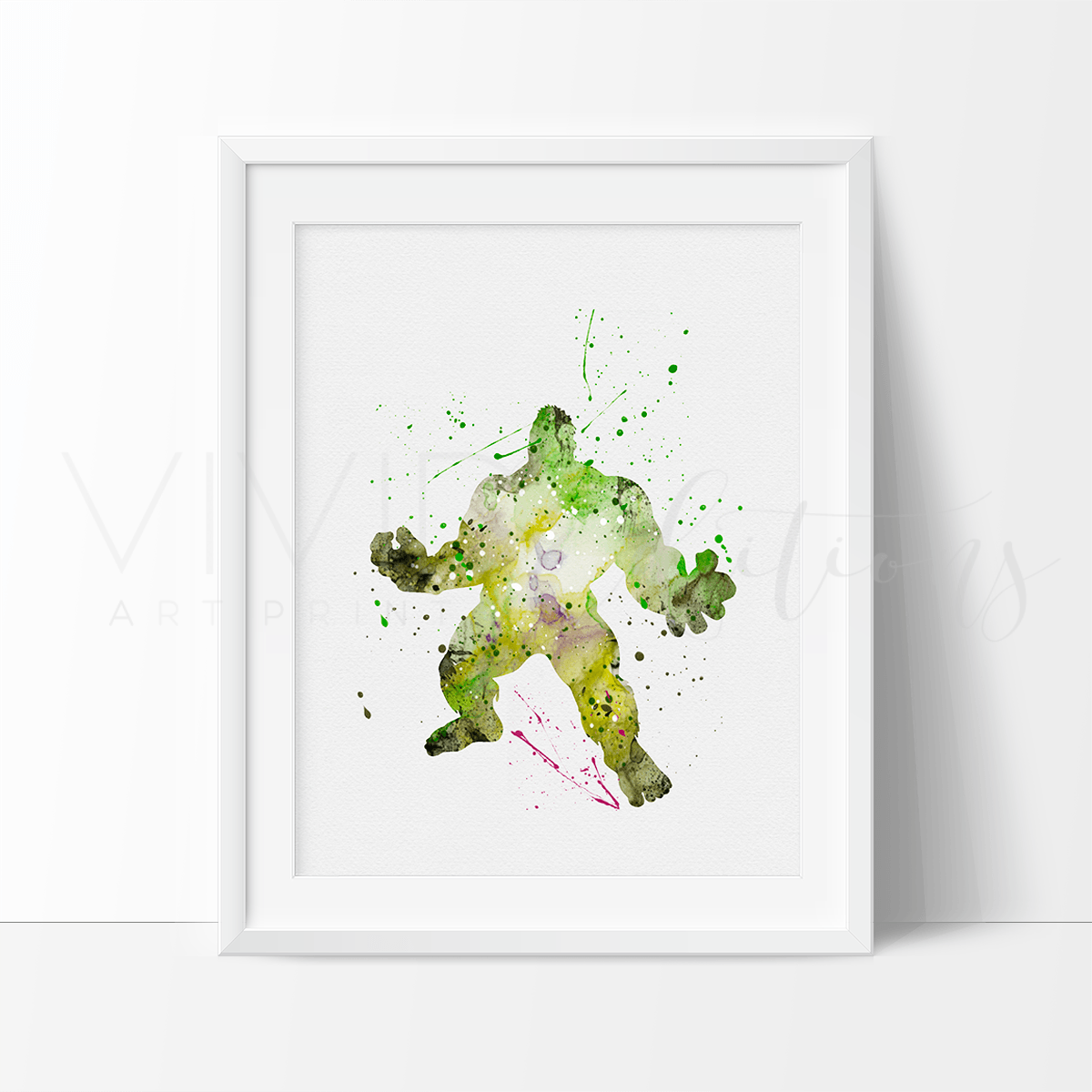 The Incredible Hulk 2 Watercolor Art Print Print - VividEditions
