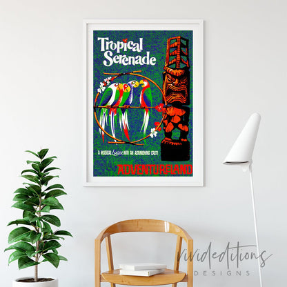 Tropical Serenade, Disneyland Poster Print - VividEditions
