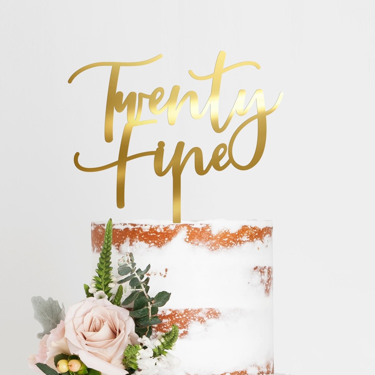 Twenty Fine Birthday Cake Topper - VividEditions