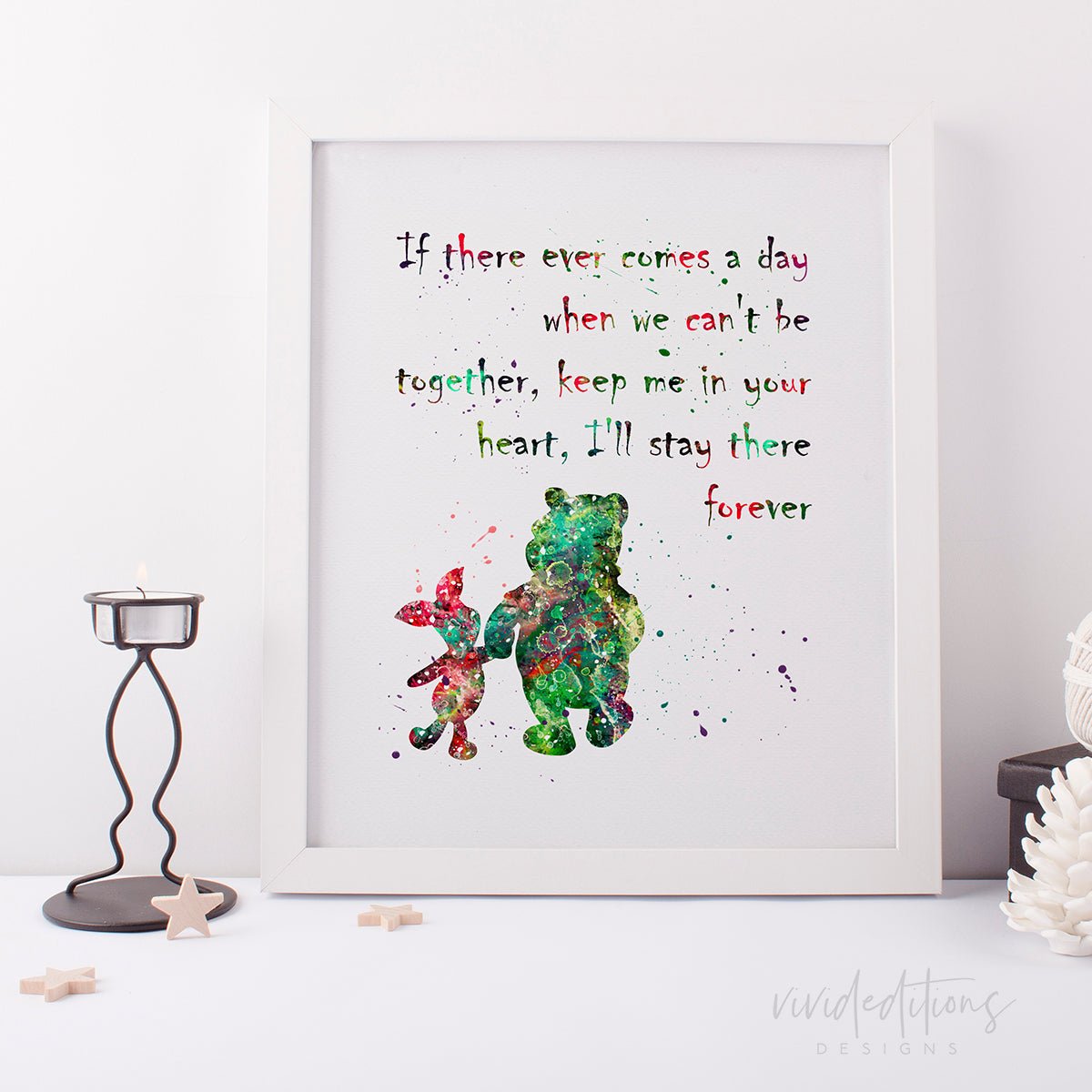 Winnie the Pooh Quote 2 Watercolor Art Print Print - VividEditions